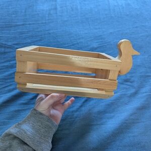 Wooden Bird-Shaped Basket